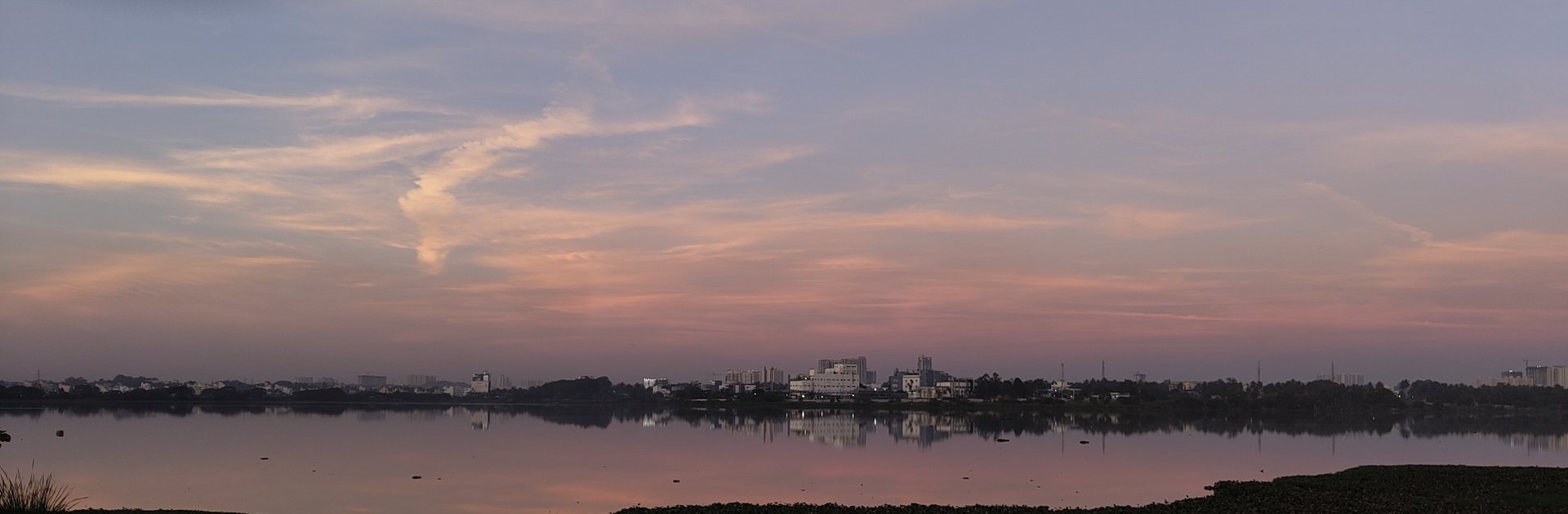 The lake at dusk